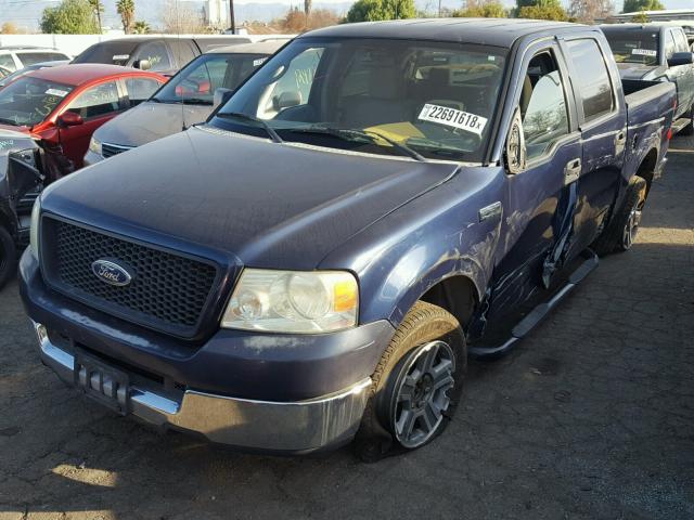 1FTPW12505KF03020 - 2005 FORD F150 SUPER BLUE photo 2