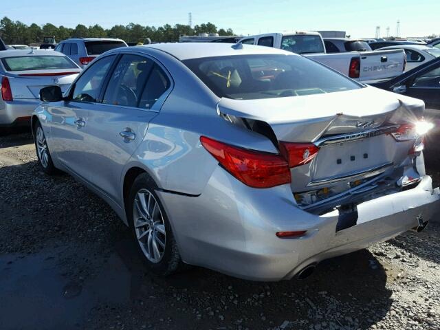 JN1EV7AP5HM742560 - 2017 INFINITI Q50 PREMIU SILVER photo 3