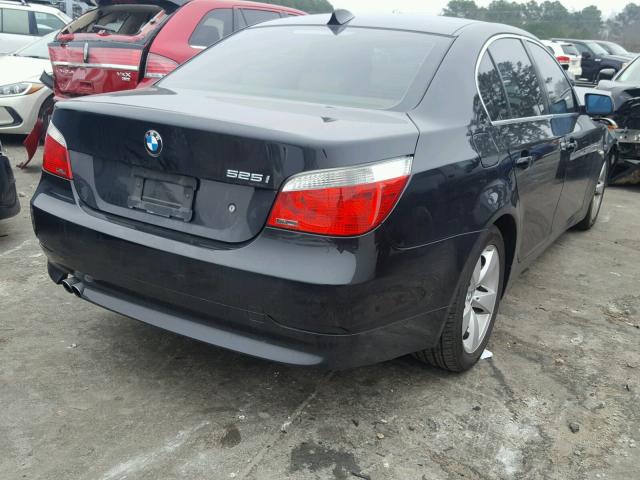 WBANE53547CW66005 - 2007 BMW 525 I BLACK photo 4