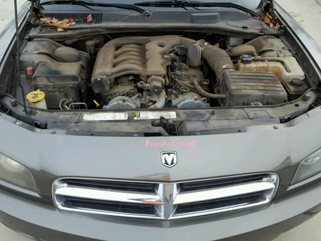 2B3KA33V09H595828 - 2009 DODGE CHARGER SX GRAY photo 7