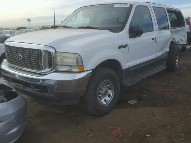 1FMNU41L02ED49476 - 2002 FORD EXCURSION WHITE photo 2