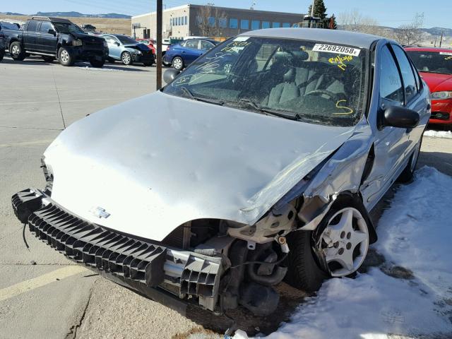 1G1JC524227213382 - 2002 CHEVROLET CAVALIER B SILVER photo 2