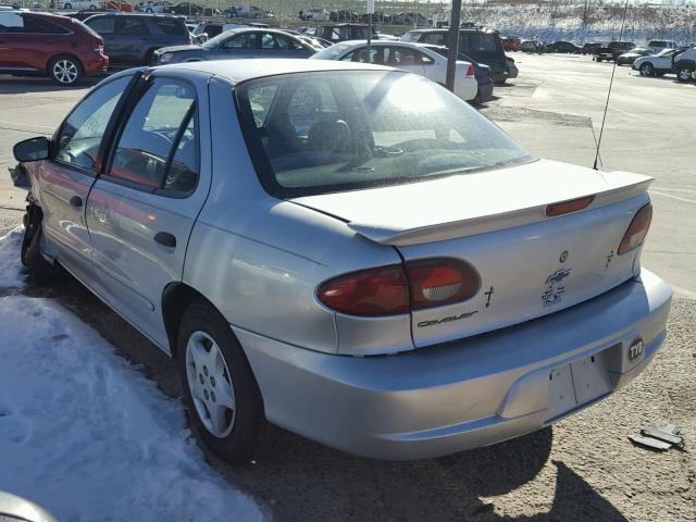 1G1JC524227213382 - 2002 CHEVROLET CAVALIER B SILVER photo 3