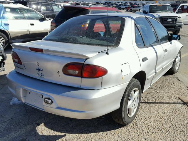 1G1JC524227213382 - 2002 CHEVROLET CAVALIER B SILVER photo 4