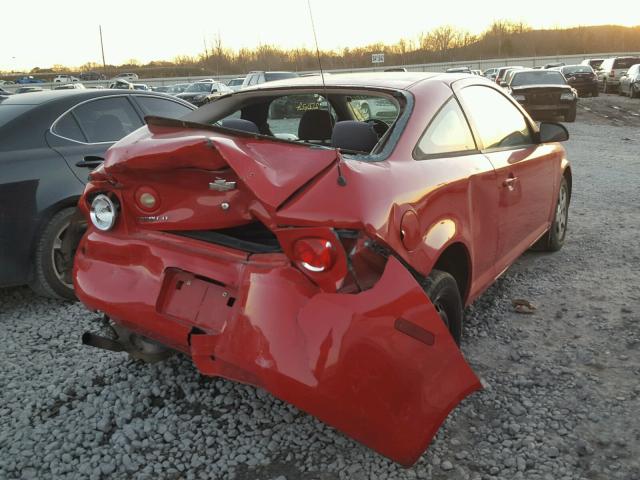 1G1AL15F277116129 - 2007 CHEVROLET COBALT LT RED photo 4