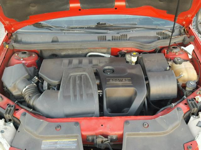 1G1AL15F277116129 - 2007 CHEVROLET COBALT LT RED photo 7