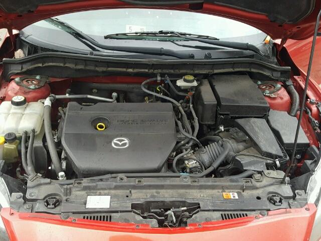 JM1BL1W53B1459447 - 2011 MAZDA 3 S RED photo 7