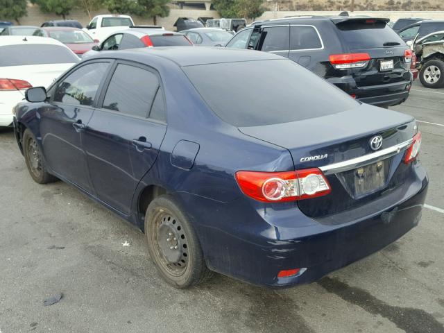 JTDBU4EE6C9175670 - 2012 TOYOTA COROLLA BA BLUE photo 3