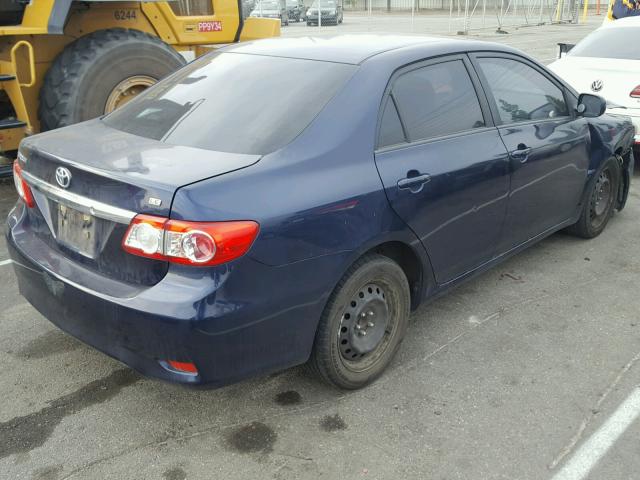 JTDBU4EE6C9175670 - 2012 TOYOTA COROLLA BA BLUE photo 4