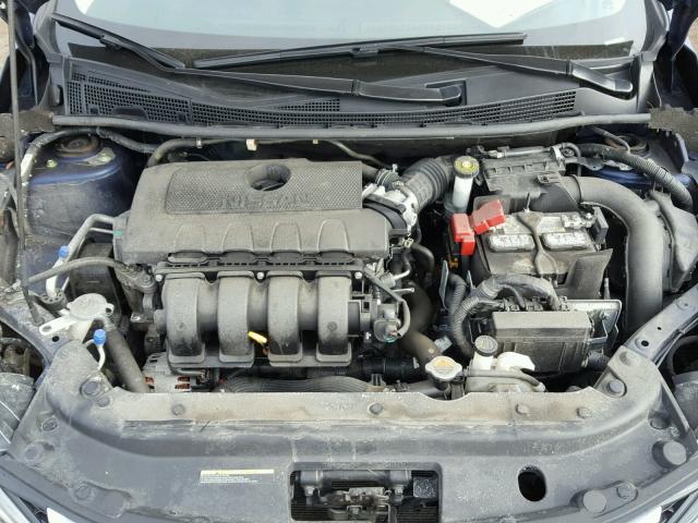 3N1AB7AP0GY304676 - 2016 NISSAN SENTRA S BLUE photo 7