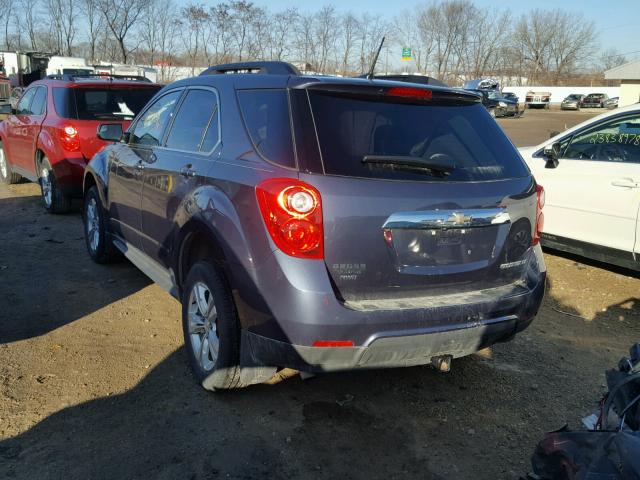 2GNFLFEK6E6288093 - 2014 CHEVROLET EQUINOX LT GRAY photo 3