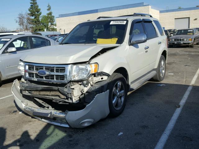 1FMCU94779KA92492 - 2009 FORD ESCAPE LIM WHITE photo 2