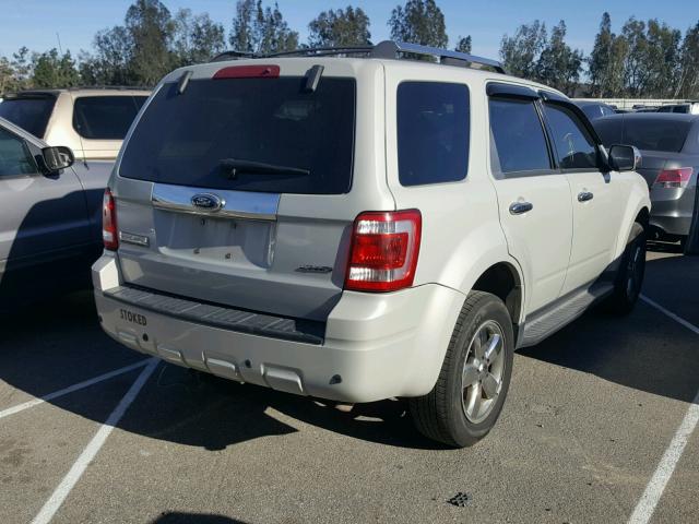 1FMCU94779KA92492 - 2009 FORD ESCAPE LIM WHITE photo 4