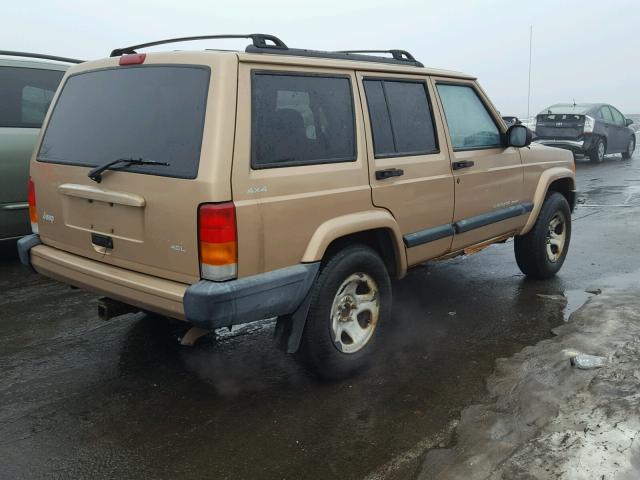 1J4FF68S0XL536273 - 1999 JEEP CHEROKEE S GOLD photo 4