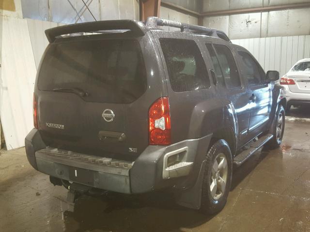 5N1AN08W96C535832 - 2006 NISSAN XTERRA OFF GRAY photo 4