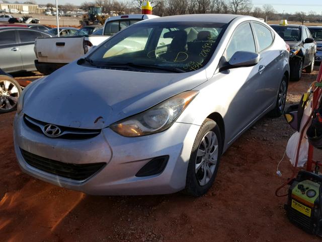 5NPDH4AE1BH023434 - 2011 HYUNDAI ELANTRA GL SILVER photo 2