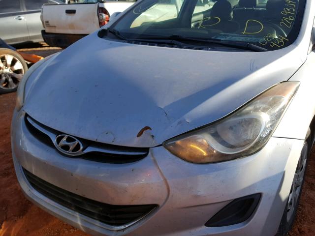 5NPDH4AE1BH023434 - 2011 HYUNDAI ELANTRA GL SILVER photo 9