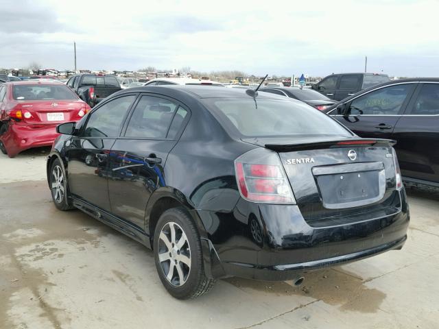 3N1AB6AP1CL639611 - 2012 NISSAN SENTRA 2.0 BLACK photo 3