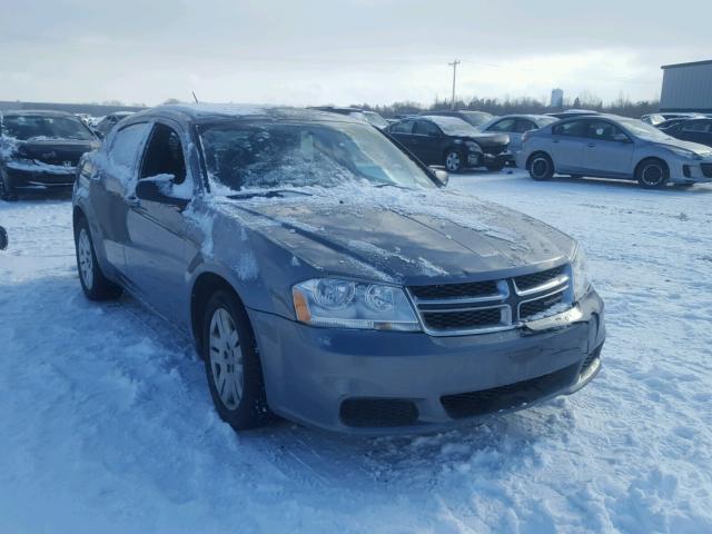 1C3CDZAB7CN109492 - 2012 DODGE AVENGER SE GRAY photo 1