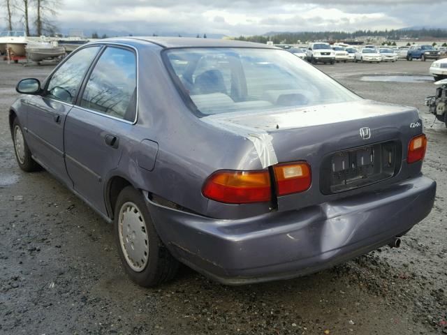 JHMEG8651SS028141 - 1995 HONDA CIVIC LX SILVER photo 3