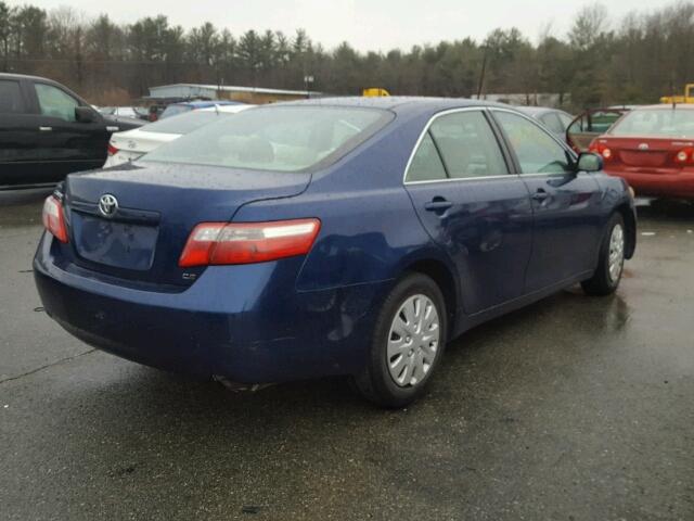 4T1BE46K67U051124 - 2007 TOYOTA CAMRY NEW BLUE photo 4