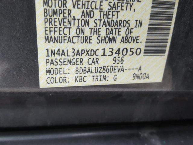 1N4AL3APXDC134050 - 2013 NISSAN ALTIMA 2.5 GRAY photo 10