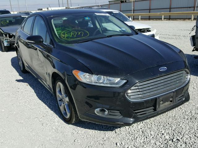 3FA6P0H75ER336764 - 2014 FORD FUSION SE BLACK photo 1