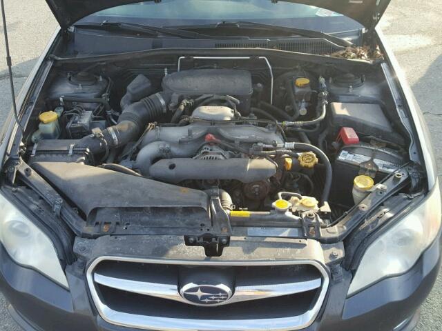 4S3BL626597225703 - 2009 SUBARU LEGACY 2.5 GRAY photo 7