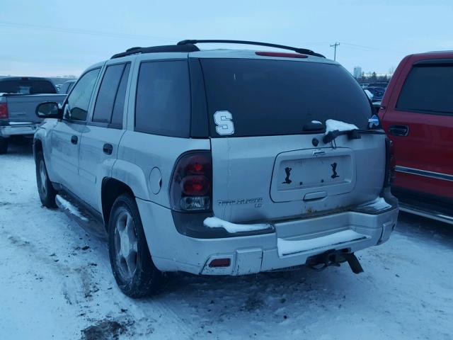 1GNDT13S972177891 - 2007 CHEVROLET TRAILBLAZE SILVER photo 3