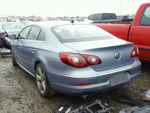 WVWMP7AN2AE544245 - 2010 VOLKSWAGEN CC SPORT BLUE photo 3