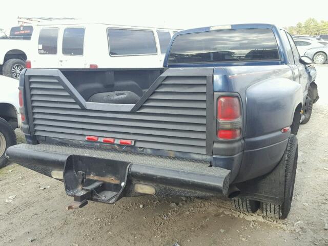 1B7MC336X1J502309 - 2001 DODGE RAM 3500 BLUE photo 4