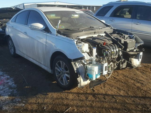 5NPEB4ACXEH839728 - 2014 HYUNDAI SONATA GLS WHITE photo 1