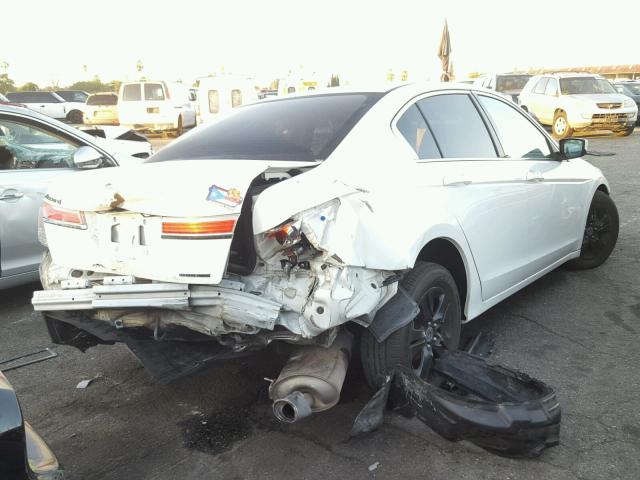 1HGCP2F62BA035346 - 2011 HONDA ACCORD SE WHITE photo 4