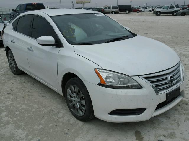 3N1AB7AP9EL645486 - 2014 NISSAN SENTRA S WHITE photo 1