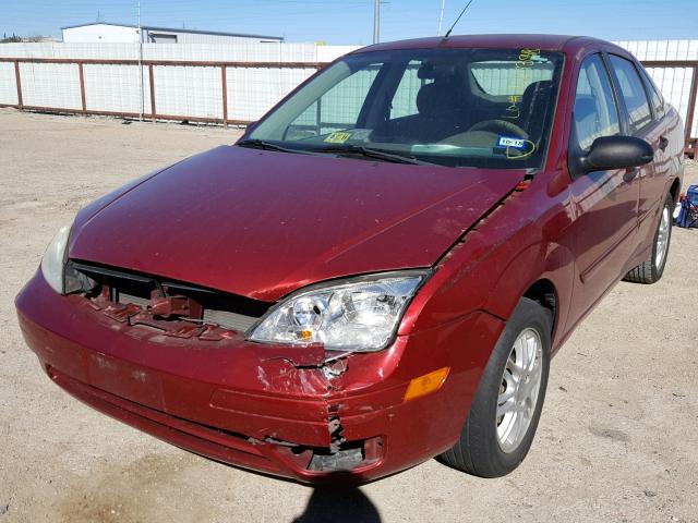 1FAFP34N95W278791 - 2005 FORD FOCUS ZX4 RED photo 2