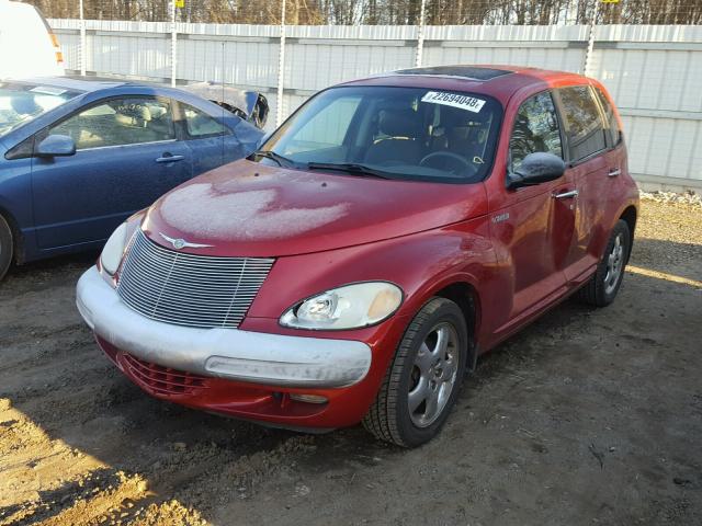 3C8FY4BB21T511673 - 2001 CHRYSLER PT CRUISER RED photo 2