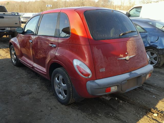 3C8FY4BB21T511673 - 2001 CHRYSLER PT CRUISER RED photo 3