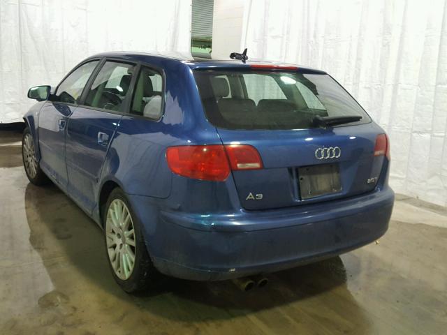 WAUNF78P46A006124 - 2006 AUDI A3 2.0 PRE BLUE photo 3