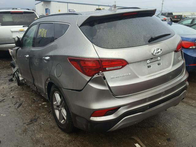 5NMZUDLB2HH026997 - 2017 HYUNDAI SANTA FE S GRAY photo 3