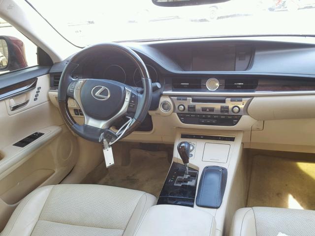 JTHBK1GG2E2137804 - 2014 LEXUS ES 350 RED photo 9