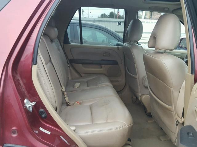 SHSRD78816U438818 - 2006 HONDA CR-V EX MAROON photo 6