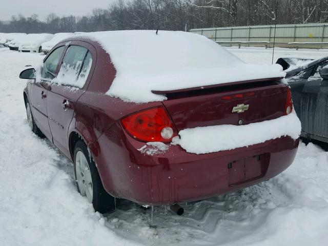 1G1AL58F687204041 - 2008 CHEVROLET COBALT LT MAROON photo 3