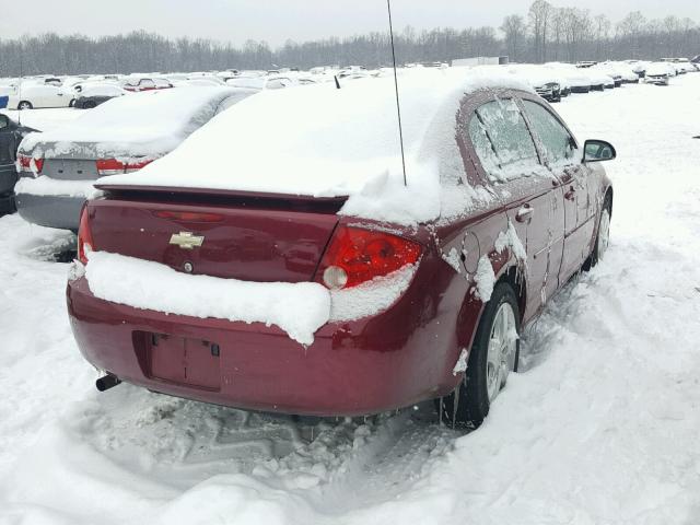 1G1AL58F687204041 - 2008 CHEVROLET COBALT LT MAROON photo 4