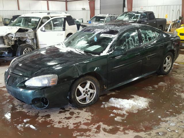 2G2WS522241109669 - 2004 PONTIAC GRAND PRIX GREEN photo 2