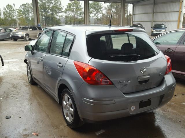 3N1BC13E29L421332 - 2009 NISSAN VERSA S GRAY photo 3