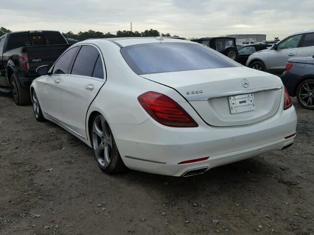 WDDUG8CB8FA098311 - 2015 MERCEDES-BENZ S 550 WHITE photo 3