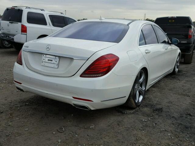 WDDUG8CB8FA098311 - 2015 MERCEDES-BENZ S 550 WHITE photo 4