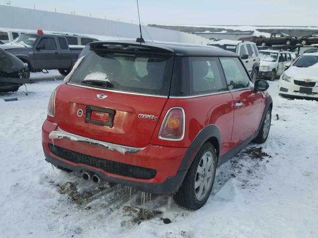 WMWMF7C58ATZ72541 - 2010 MINI COOPER S RED photo 4