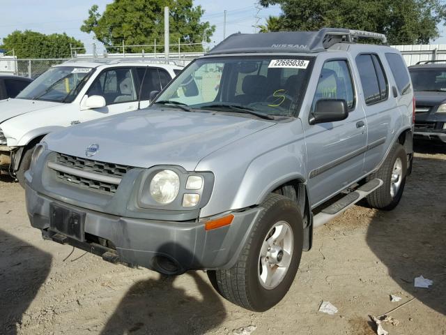 5N1ED28T64C683505 - 2004 NISSAN XTERRA XE SILVER photo 2