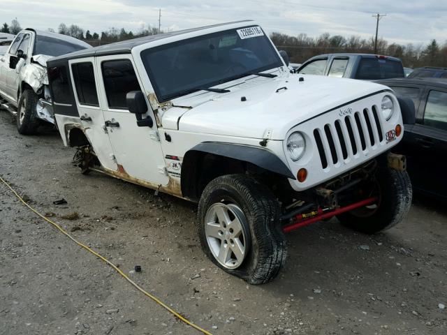 1C4BJWDG4CL284607 - 2012 JEEP WRANGLER U WHITE photo 1